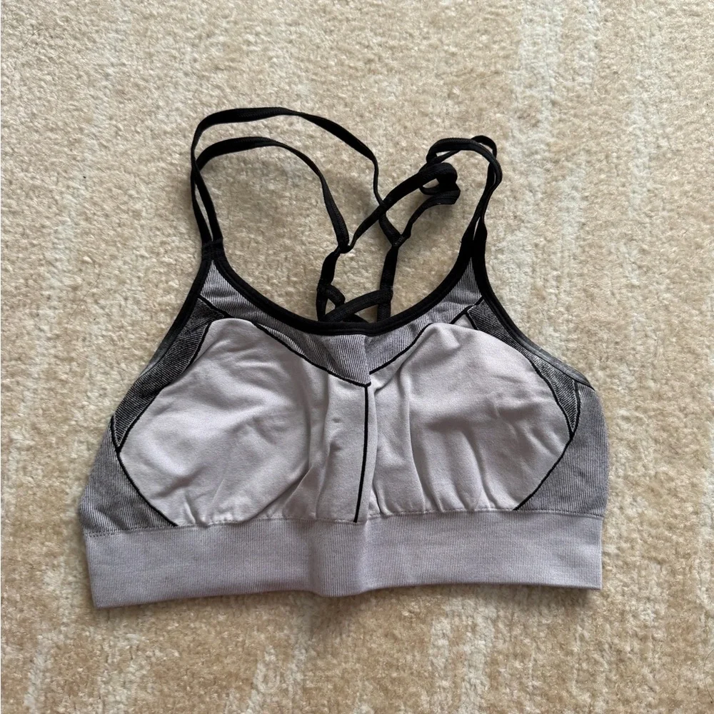 Gray Women's Sports Bra